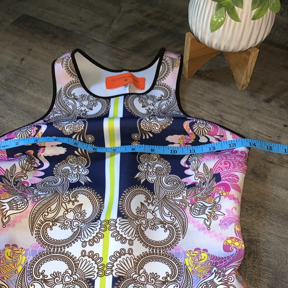 CLOVER CANYON ABSTRACT ART NEOPRENE BODY CON DRESS - Picture 6 of 6